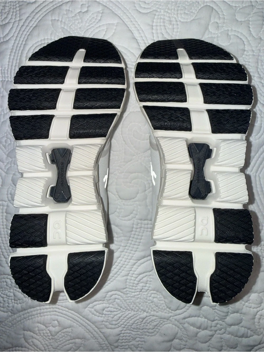 On Running Women's Cloud White/Black Athletic Shoes